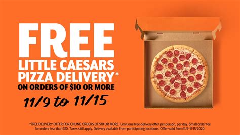 Little caesars free delivery - Little Caesars products are made with quality ingredients, like fresh, never frozen, mozzarella and Muenster cheese and sauce made from fresh-packed, vine-ripened California crushed tomatoes. An exceptionally high growth company with 60 years of experience in the $145 billion worldwide pizza industry, Little Caesars is continually looking for ... 